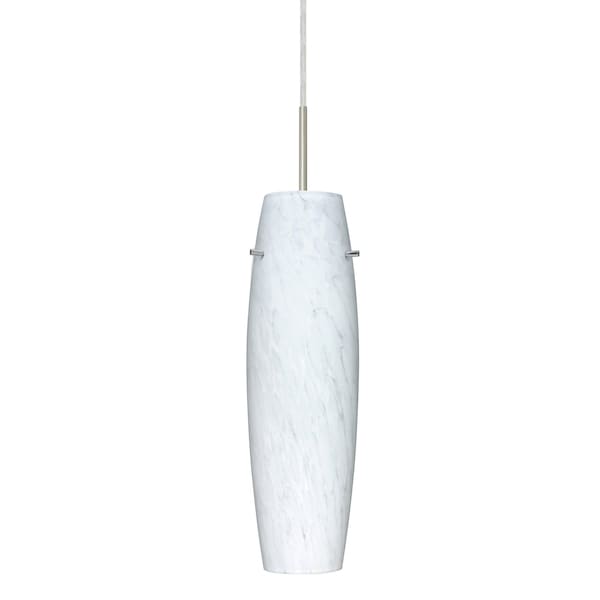 Besa Lighting Suzi Cord Pendant, Carrera, Satin Nickel Finish, 1x100W Incandescent 1JT-489719-SN - main